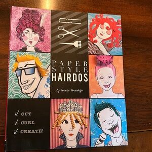 Chronicle Books Paper Style Hairdos paper cutting set/kit